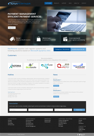 Design Wordpress par OM pour Navipartner | Design : #2579396