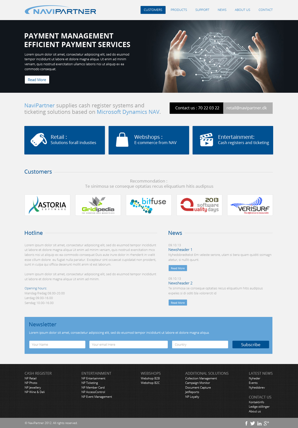 Design Wordpress par OM pour Navipartner | Design #2579401