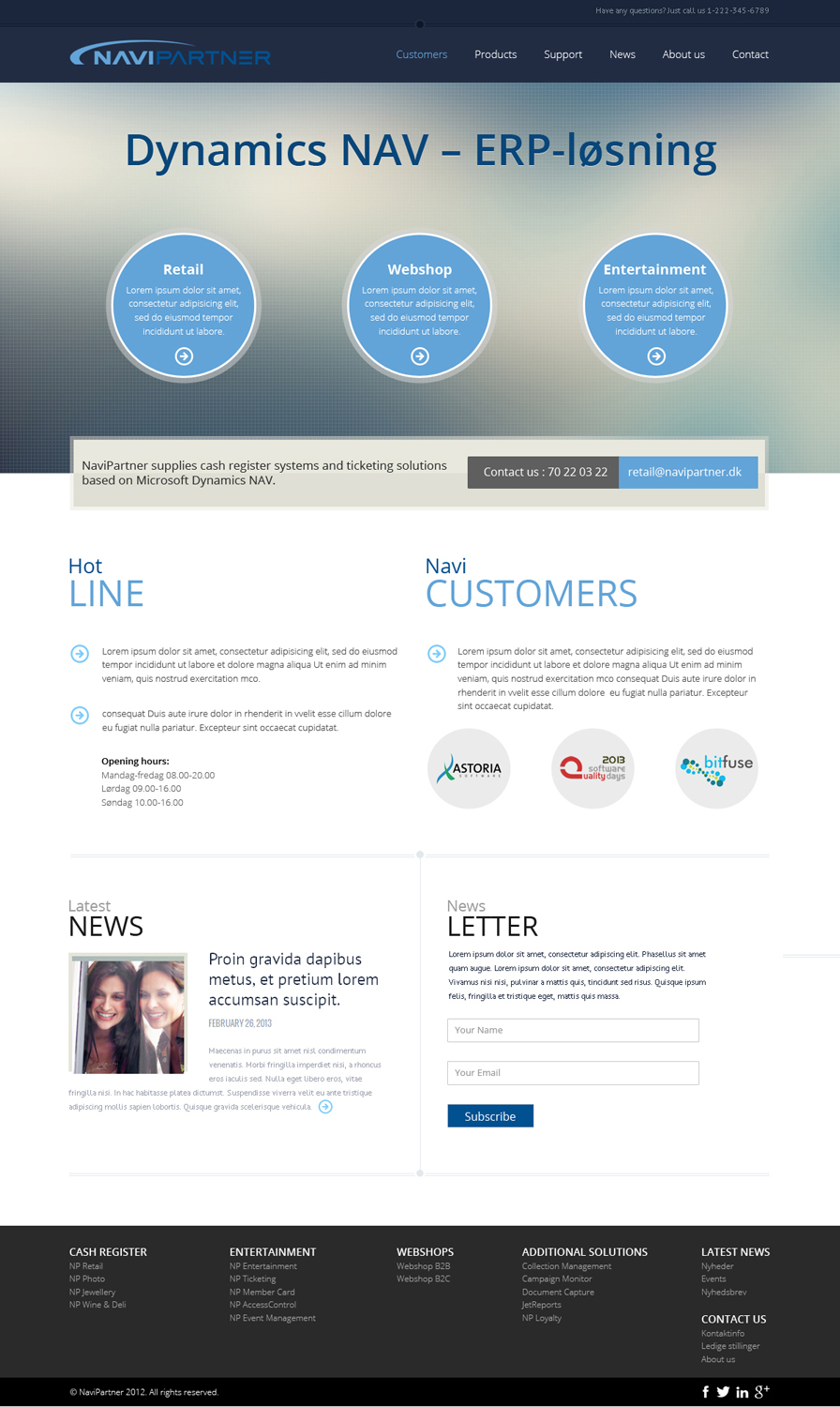 Wordpress Design by OM for Navipartner | Design #2579430