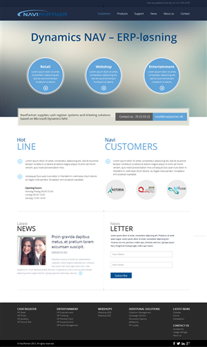 Design Wordpress par OM pour Navipartner | Design : #2579430