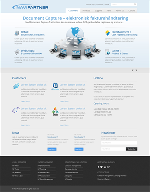 Design Wordpress par OM pour Navipartner | Design : #2579434
