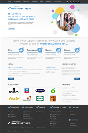 Design Wordpress par OM pour Navipartner | Design : #2579445