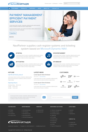 Design Wordpress par OM pour Navipartner | Design : #2579453