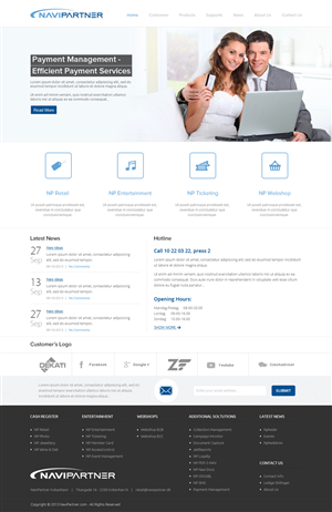 Design Wordpress par OM pour Navipartner | Design : #2579457