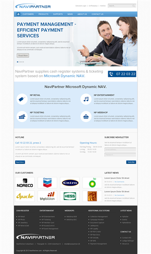 Design Wordpress par OM pour Navipartner | Design : #2579471