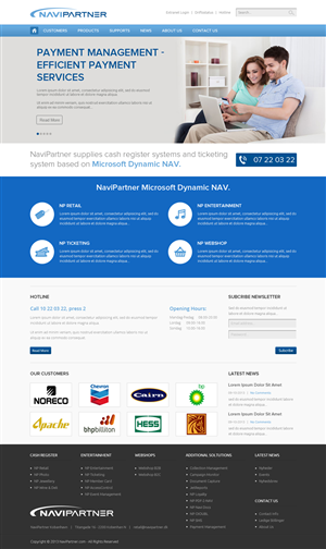 Design Wordpress par OM pour Navipartner | Design : #2579474