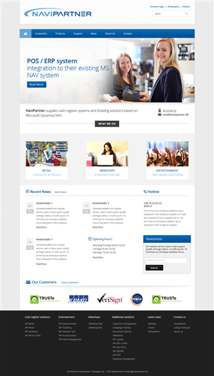 Design Wordpress par OM pour Navipartner | Design : #2579475
