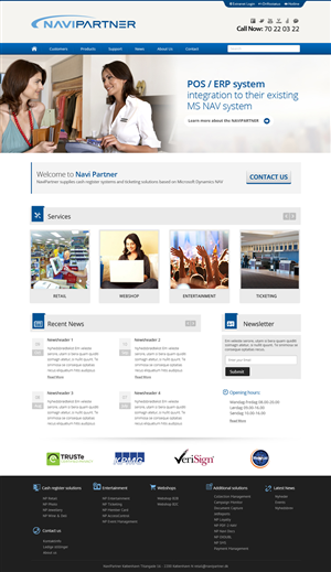 Design Wordpress par OM pour Navipartner | Design : #2579477
