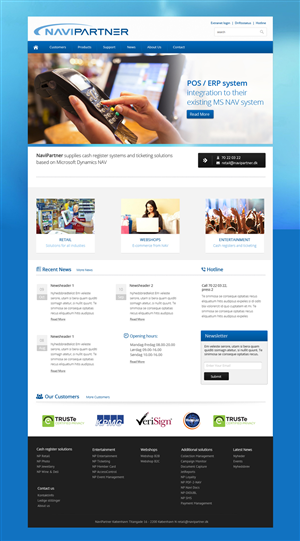 Design Wordpress par OM pour Navipartner | Design : #2579487