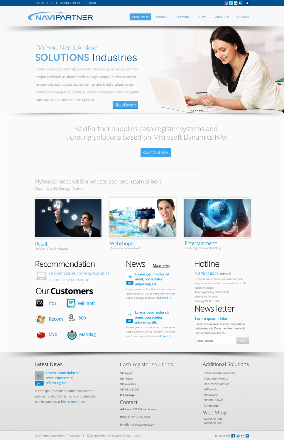 Design Wordpress par OM pour Navipartner | Design #2579489