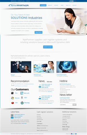 Design Wordpress par OM pour Navipartner | Design : #2579489