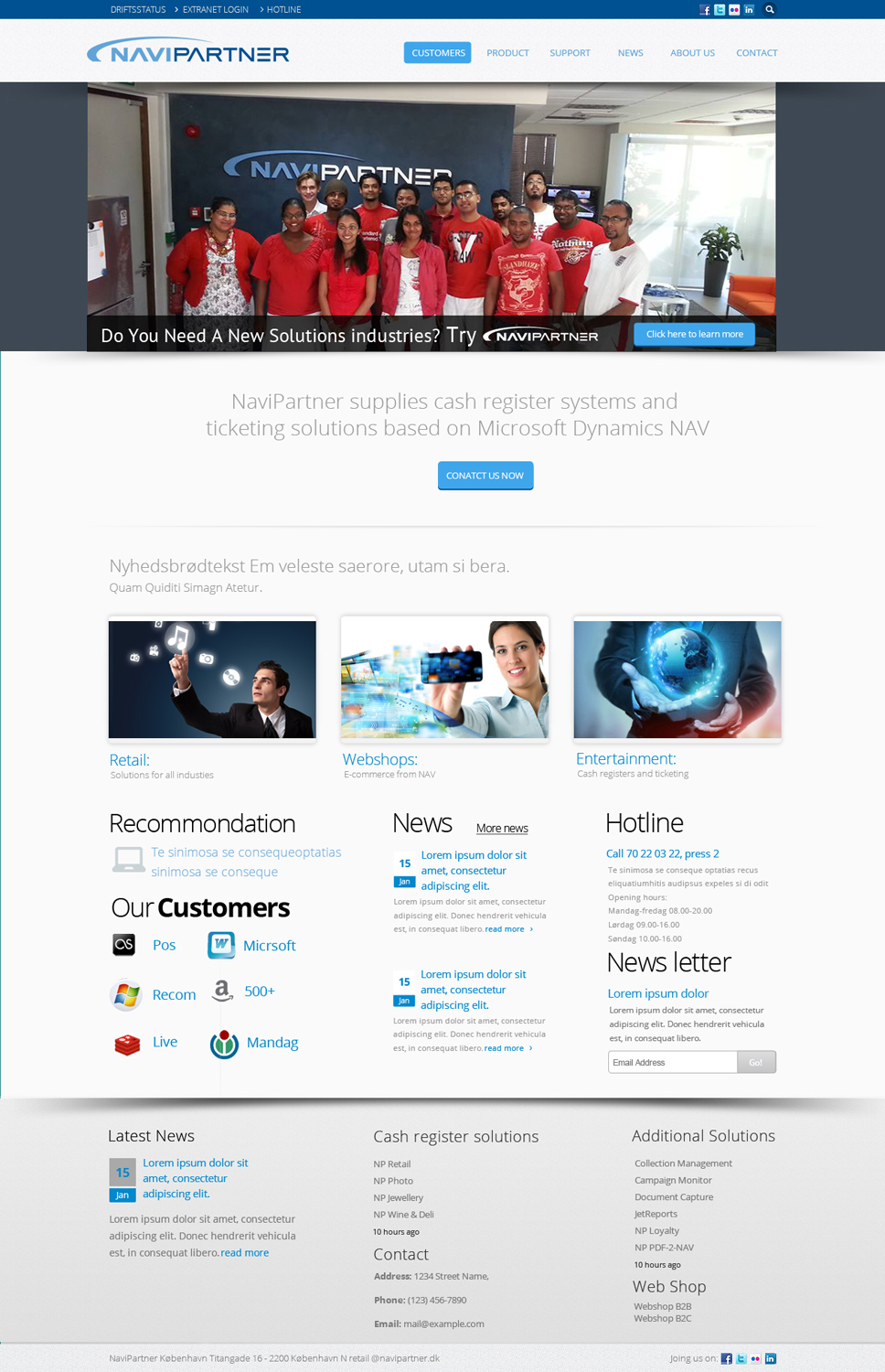 Design Wordpress par OM pour Navipartner | Design #2579491