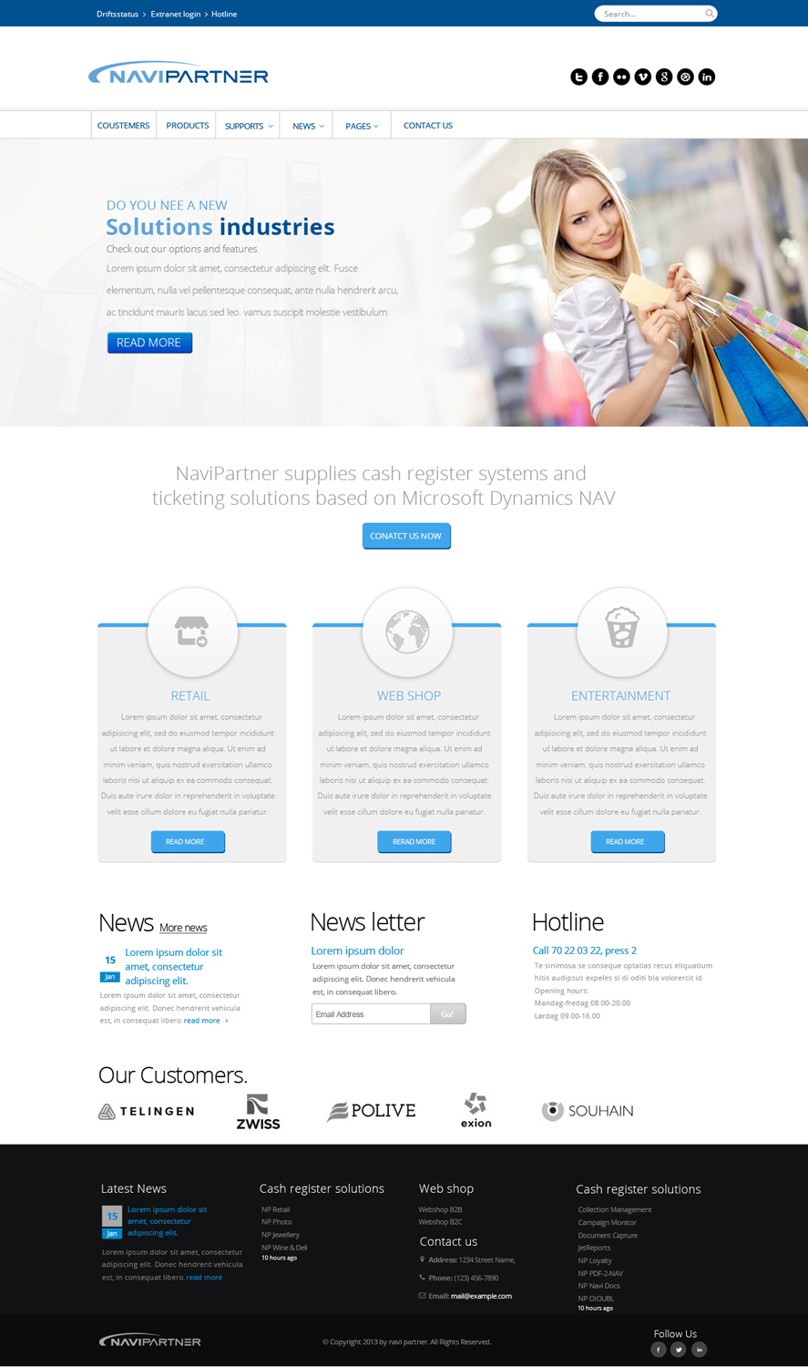 Wordpress Design by OM for Navipartner | Design #2579494