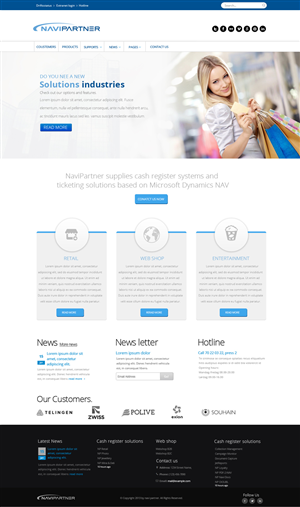 Design Wordpress par OM pour Navipartner | Design : #2579494
