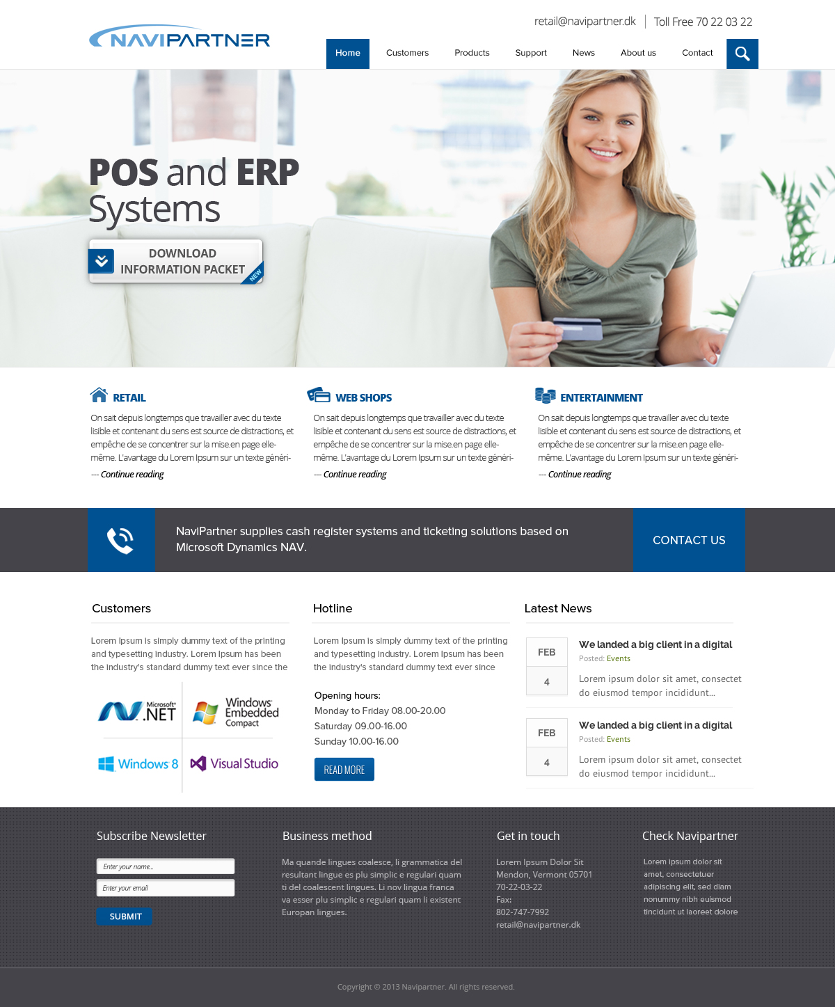 Wordpress Design by OM for Navipartner | Design #2579495