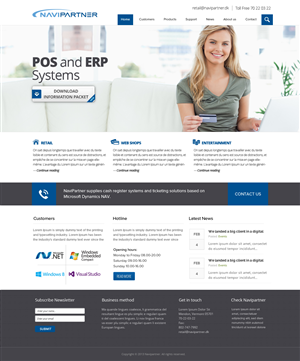 Design Wordpress par OM pour Navipartner | Design : #2579495