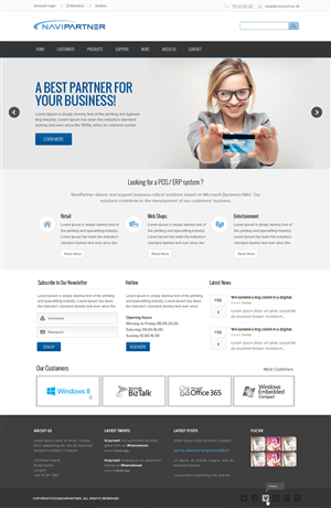 Design Wordpress par OM pour Navipartner | Design : #2579498