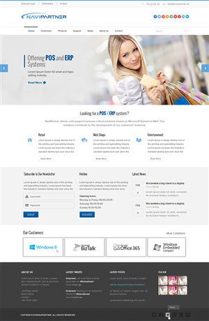 Design Wordpress par OM pour Navipartner | Design : #2579500
