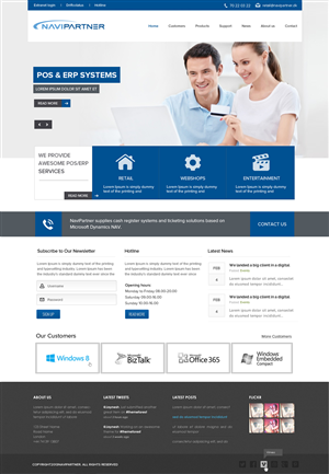 Design Wordpress par OM pour Navipartner | Design : #2579501