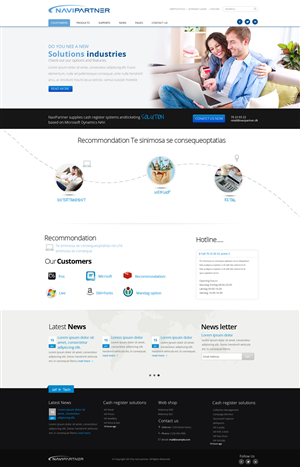 Design Wordpress par OM pour Navipartner | Design : #2584549