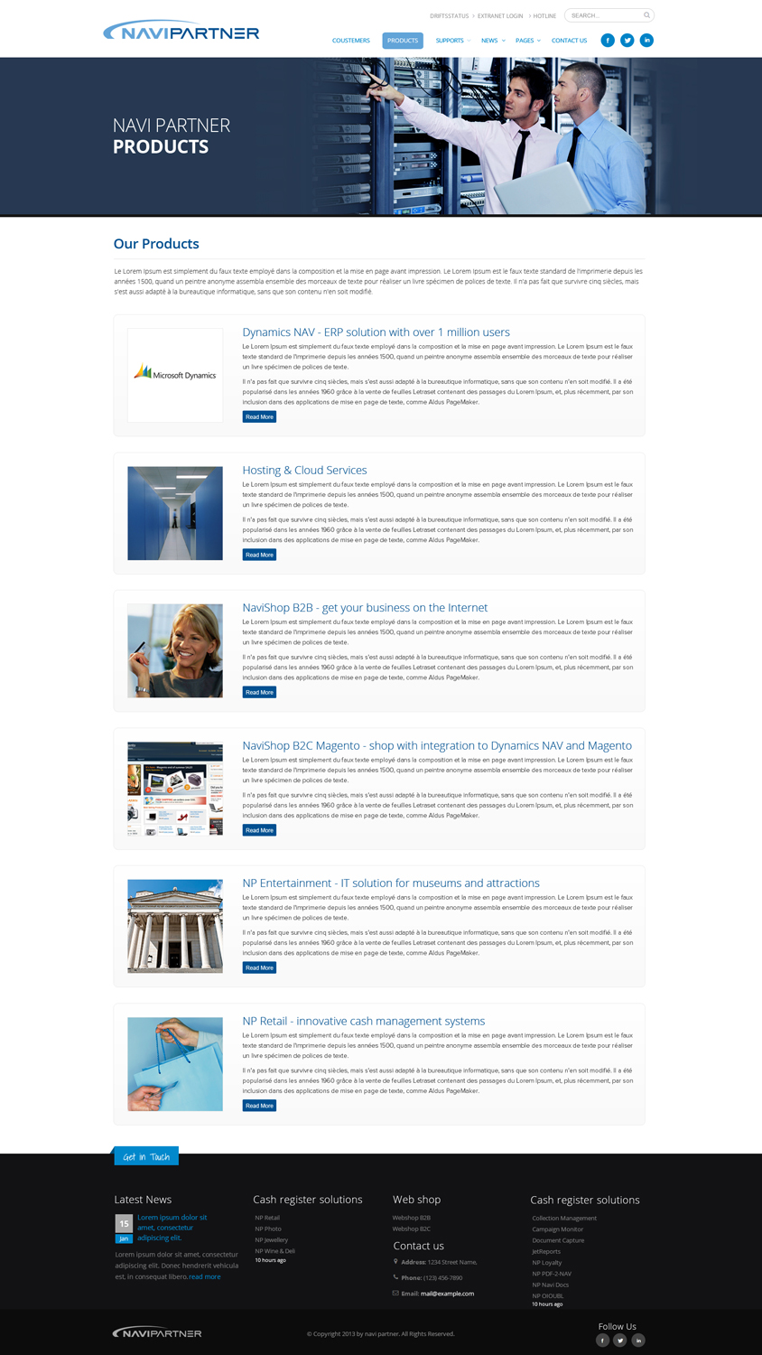 Design Wordpress par OM pour Navipartner | Design #2584581