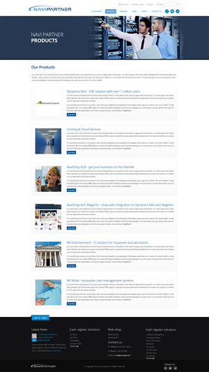 Design Wordpress par OM pour Navipartner | Design : #2584581