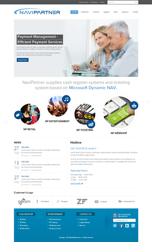 Design Wordpress par OM pour Navipartner | Design : #2584593