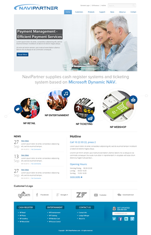 Design Wordpress par OM pour Navipartner | Design : #2584597