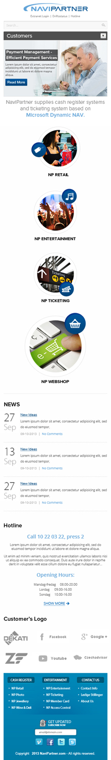 Wordpress Design by OM for Navipartner | Design #2584605