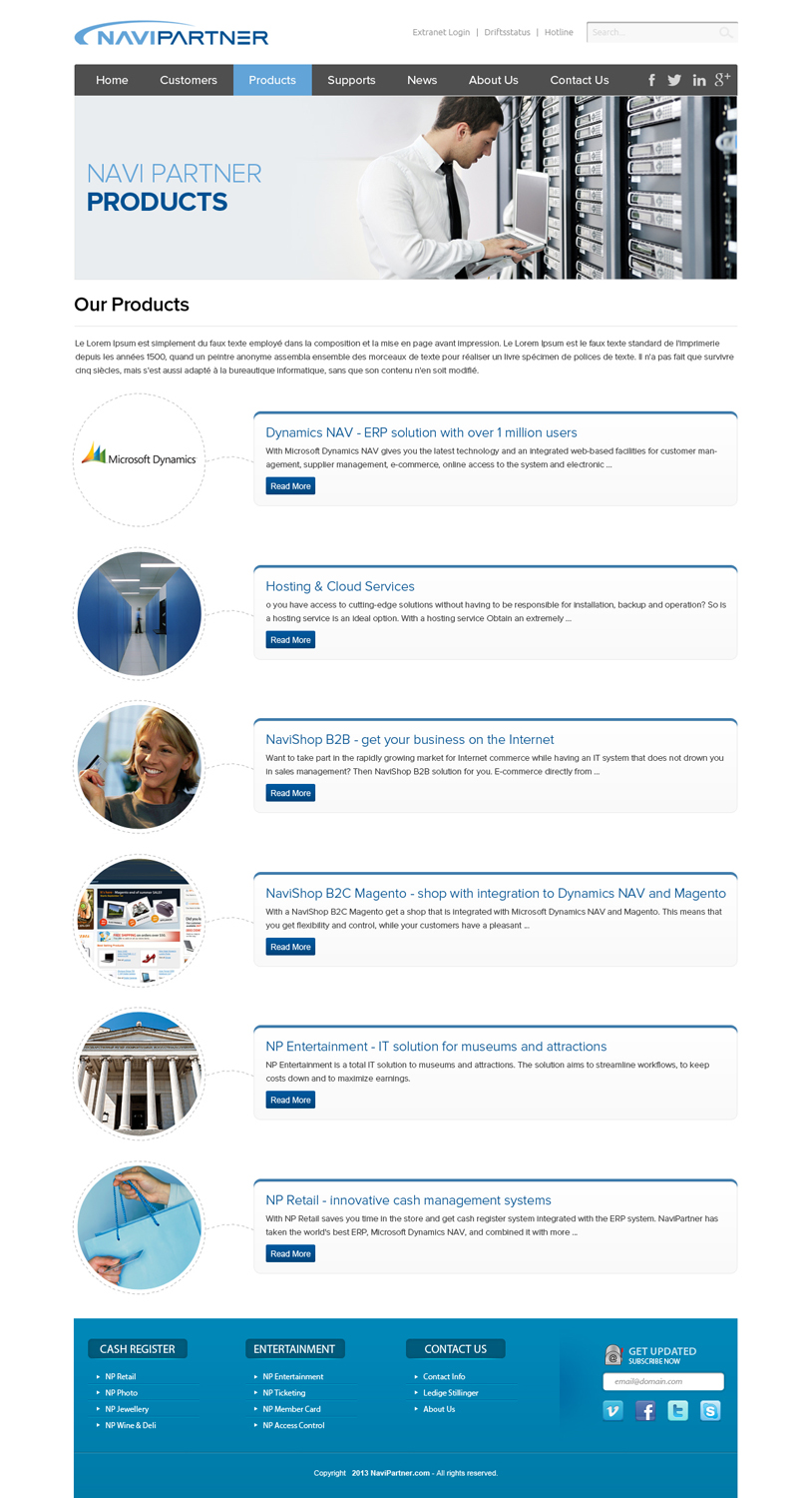Wordpress Design by OM for Navipartner | Design #2584608