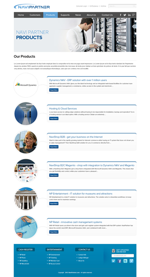Design Wordpress par OM pour Navipartner | Design : #2584608