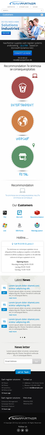 Wordpress Design by OM for Navipartner | Design #2585157