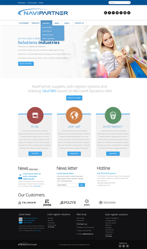 Wordpress Design by OM for Navipartner | Design #2589946