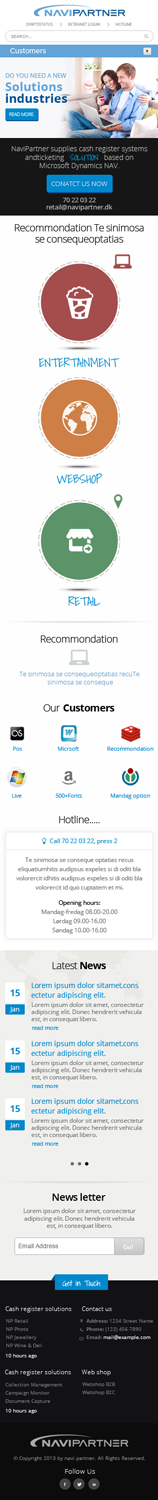Responsive Software/Service company website | Wordpress Design by OM