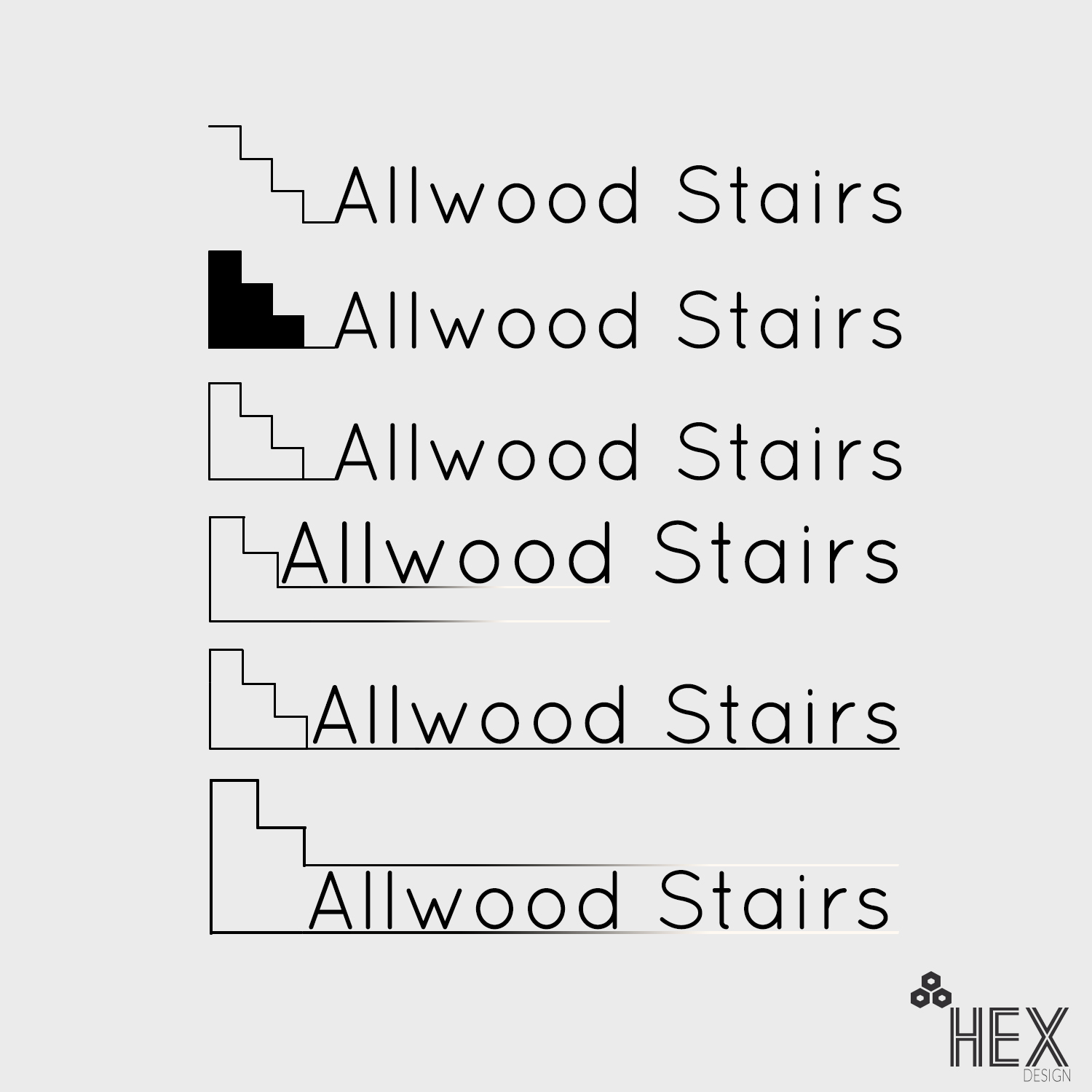Logo Design by Darko Božic (Hex Designs) for Allwood Stairs | Design #14495386