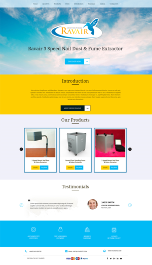 Web Design by Expert Designer for RAVAIR LTD | Design: #14517048