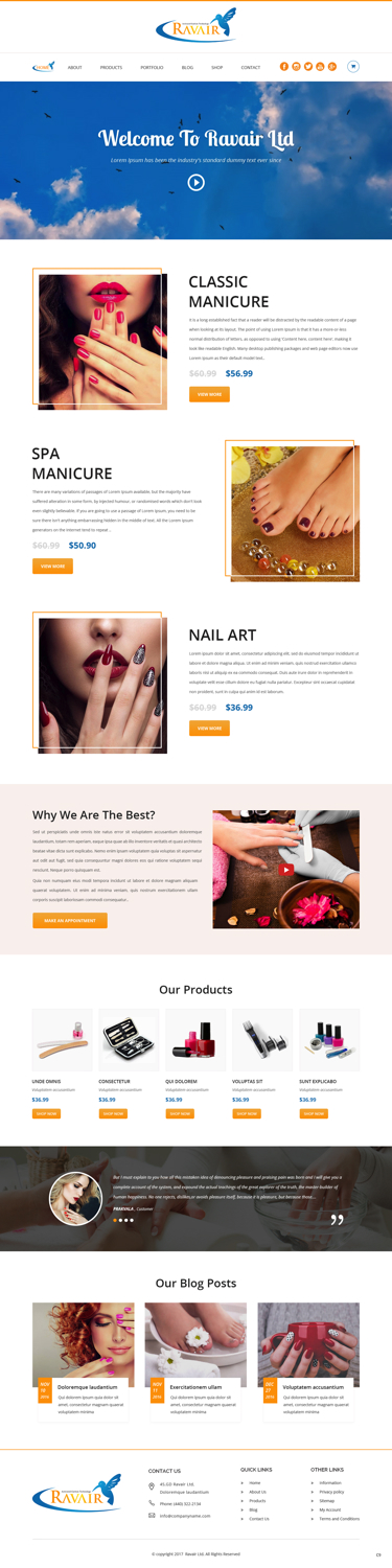 Web Design by pb for RAVAIR LTD | Design #14509511