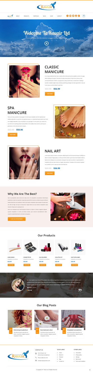 Web Design by pb for RAVAIR LTD | Design #14509512