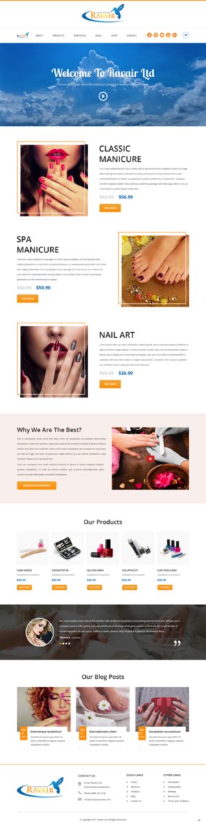 Web Design by pb for RAVAIR LTD | Design: #14509512