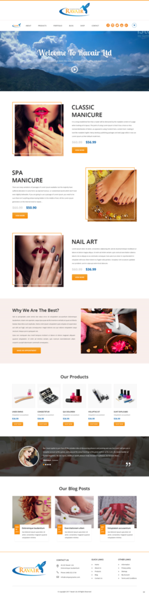 Web Design by pb for RAVAIR LTD | Design: #14509514