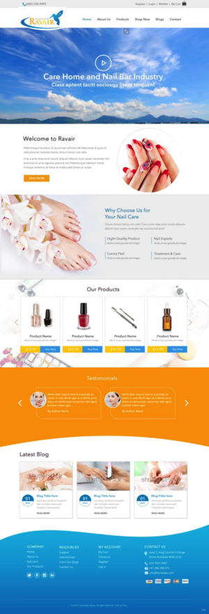 Web Design by pb for RAVAIR LTD | Design: #14509515