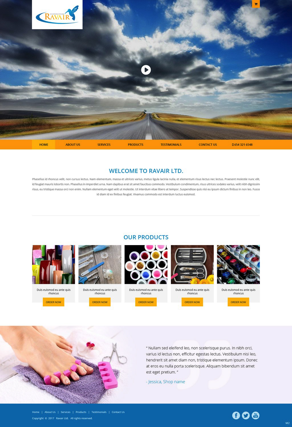 Web Design by pb for RAVAIR LTD | Design #14509520