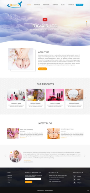 Web Design by pb for RAVAIR LTD | Design: #14580244