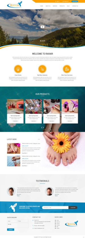 Web Design by pb for RAVAIR LTD | Design: #14580245