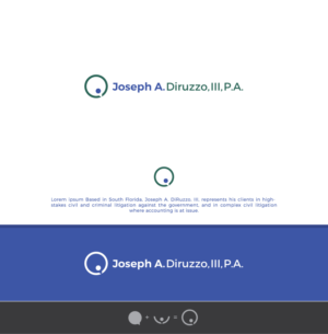 Logo Design by somani for Joseph A. DiRuzzo, III, P.A. | Design: #14456569