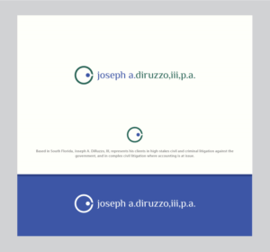Logo Design by somani for Joseph A. DiRuzzo, III, P.A. | Design: #14513625