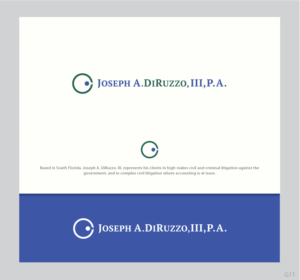 Logo Design by somani for Joseph A. DiRuzzo, III, P.A. | Design: #14522704