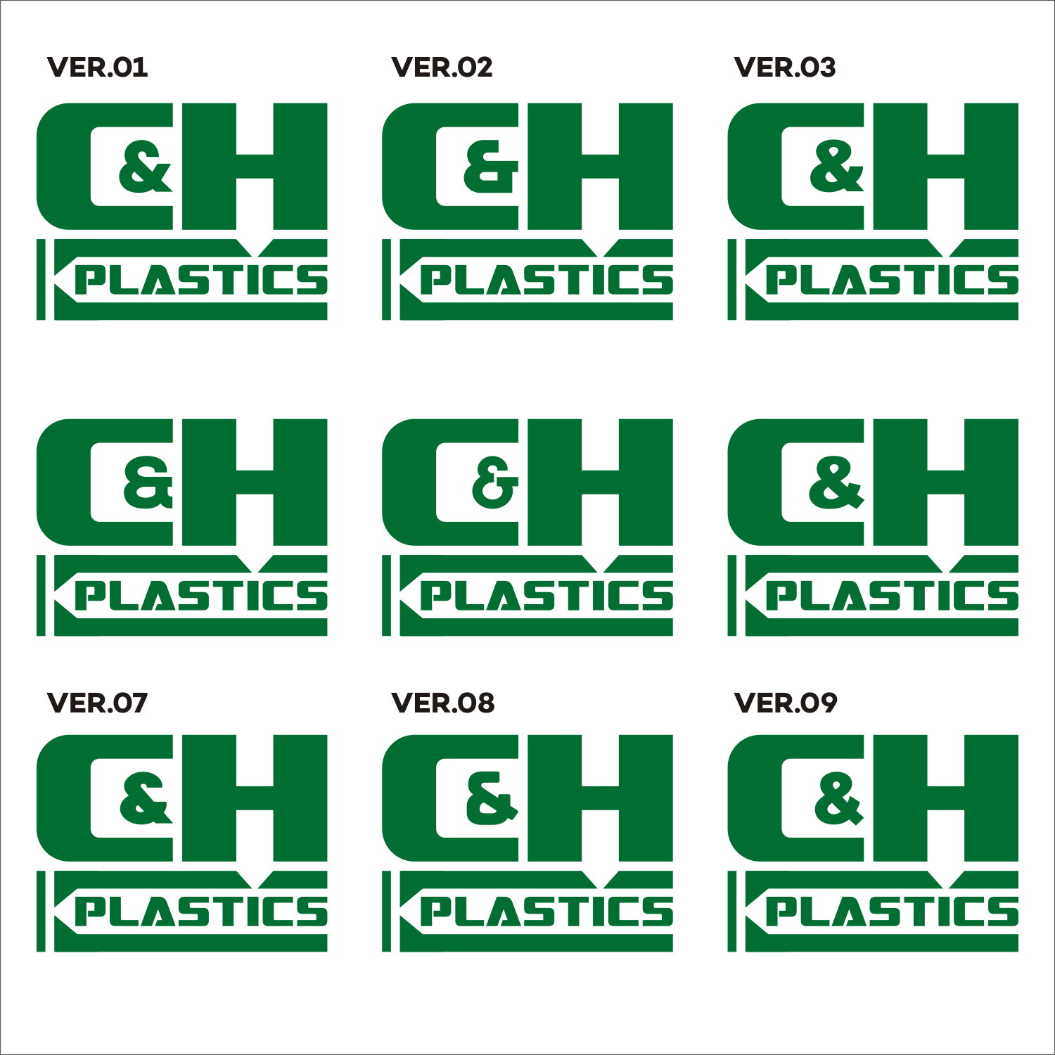 Logo Design by ronimax for C&H Plastics, Inc. | Design: #14567464