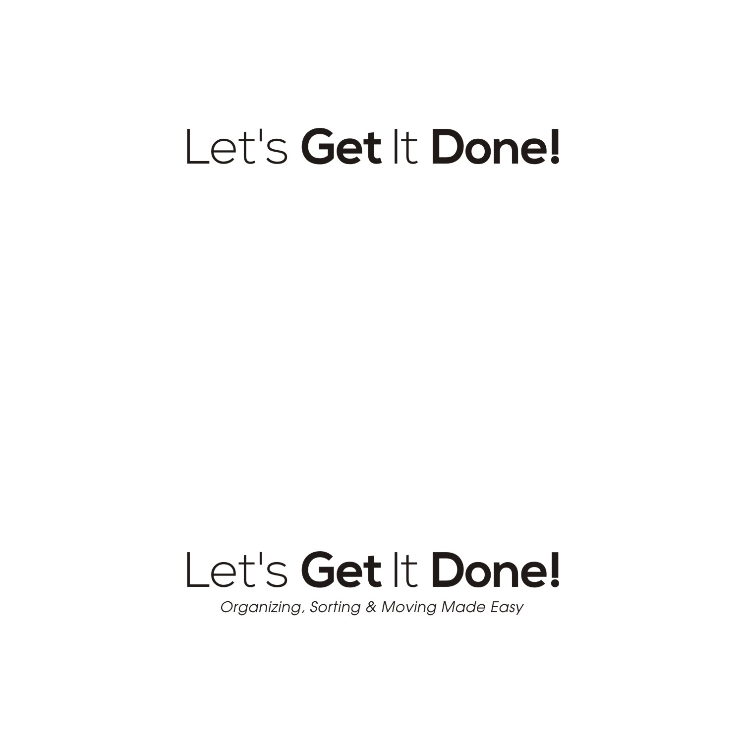 Logo Design by Sushma for Let's Get It Done! | Design #14480273