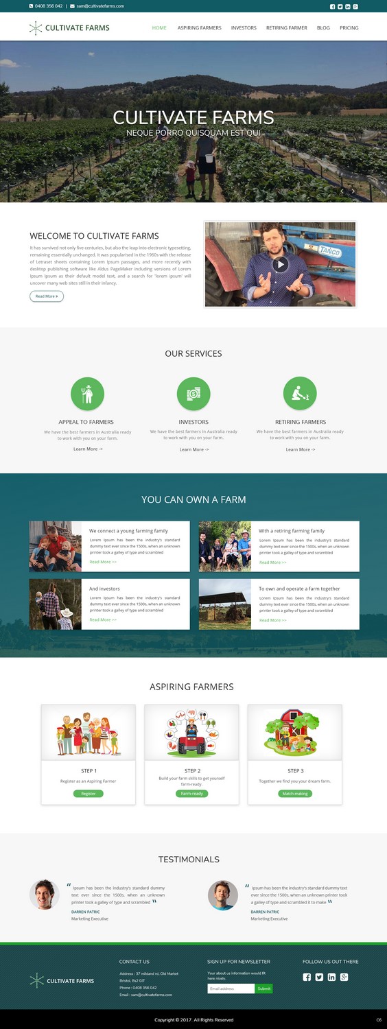 Web Design by pb for this project | Design #14580148